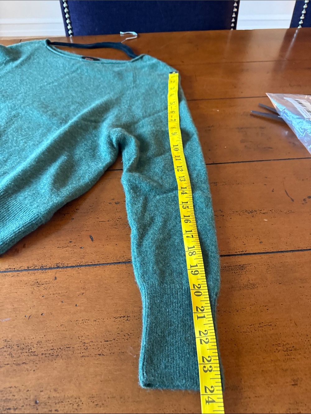 Quince Forest Floor Green Boatneck Cashmere Sweater - Medium (243) - Picture 9 of 10